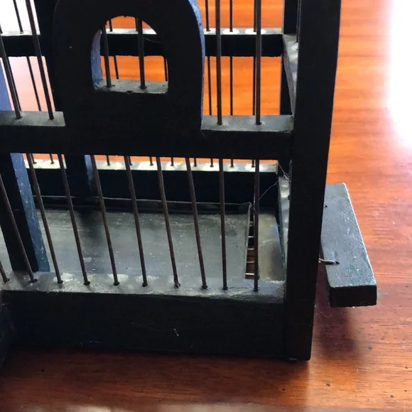 Vintage Taj Mahal Wood + Wire Decorative Birdcage - Picture 5 of 8